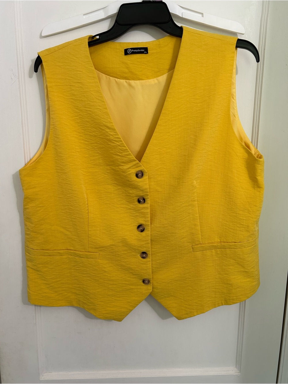 PrettyGarden Yellow Vest